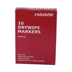 Red Whiteboard Marker Bullet Pk10