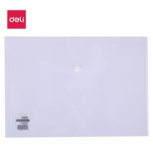 Deli Button Wallet A4 Clear Pk10