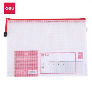 Deli Mesh Zip Bag A4 Pk10