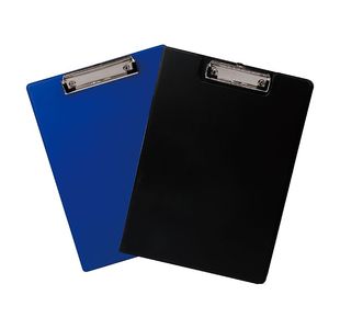 Deli Plastic Clipboard Single A4 Blk