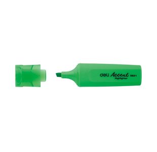 Deli Highlighter Chisel 1-5Mm Grn Bx10