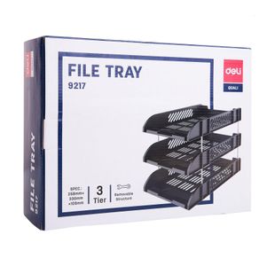 Deli Plastic Letter Tray Set 3 Tier