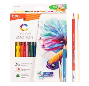 Color Emotion Water Col Pencil Pk36