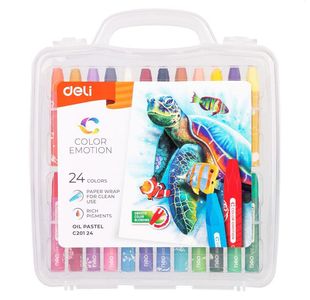 Color Emotion Oil Pastel Pp Box 24 Cols