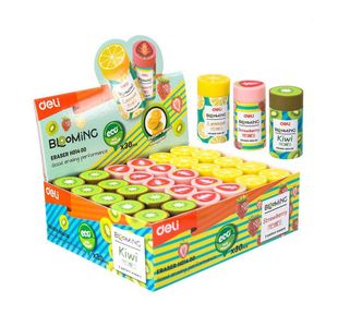 Blooming Pvc Eraser Ast Cols Bx30