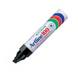Artline 100 Giant Mkr Chisel Tip Blk Bx6