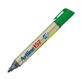 Artline 157 Dry Wipe Mkr Bullet Grn Bx12