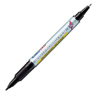 Artline 541T Wbrd Pen Twin Tip Bk Bx12