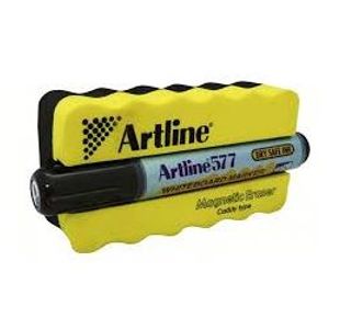 Artline Magnetic Groove Eraser Yellow