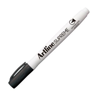 Artline Supr Dry Wipe Mkr Bul Blk Bx12