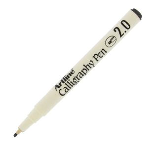 Artline 242 Caligraphypen 20Mm Blk Bx12