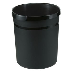 Han Wastepaper Bin Grip 18L Black