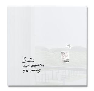 Magn Glassboard Artverum 100X100Cm White
