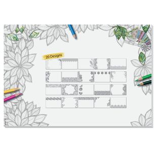 Sigel Paper Desk Pad A2 Adult Colouring