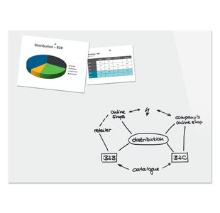 Be!Board Magnetic Glass Board 120X90Cm W
