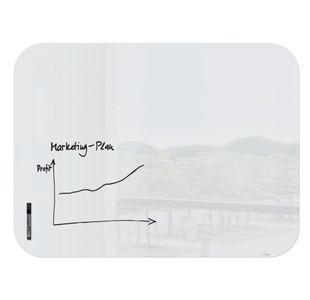 Artverum Glass Whiteboard 120X90Cm Round
