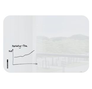 Artverum Glass Whiteboard 150X100Cm Roun