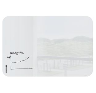 Artverum Glass Whiteboard 180X120Cm Roun