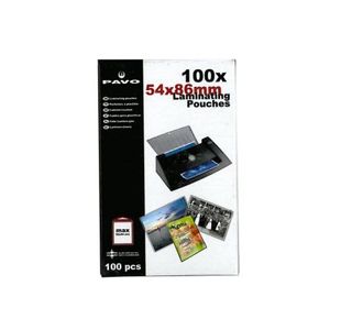 Pavo Lamg Id Pouches 54X86Mm 250 Mic