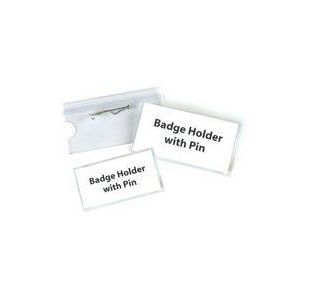 Pavo Pin Name Badge 40X75Mm Pck100