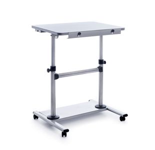 Mobile Height Adjust Work Desk - Alumin