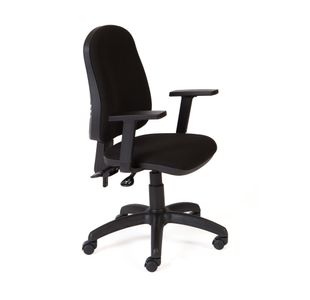 Operators Chair Black With Arm Rests