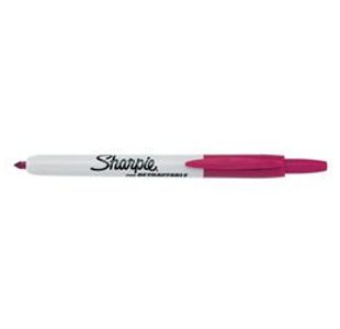 Sharpie Perm Marker Fine Rtrct Bullt Pk4