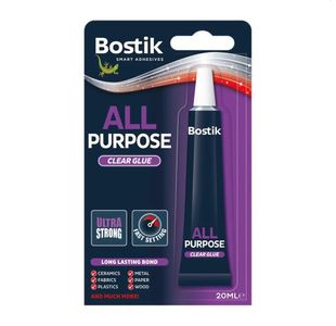 Bostik All Purpose Glue 20Ml Carded Pk6
