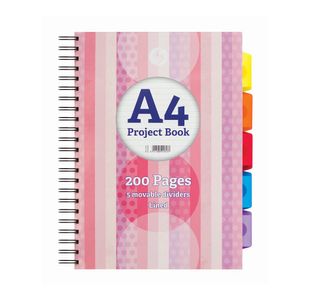 Silvine Project Book A4 5 Subject Pk3