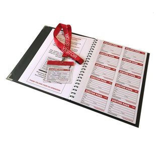 Visitors Pass Book With 100 Passes