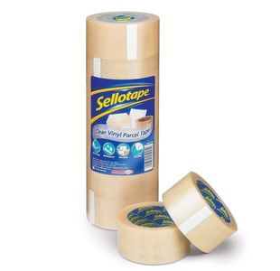 Sellotape Vinyl Pkg Tape 50X66M Clr Pk6