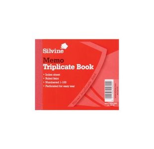 Silvine 607 Triplicate Book 4X5 Pk12