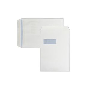 Envelopes C4 White Window Self Seal 100G