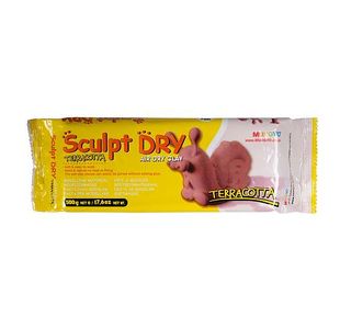 Sculpt-Dry Air Hdng Clay 500G Terracotta