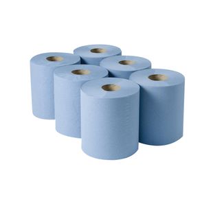 2Work Cfeed Roll 3-Ply Blu 135M