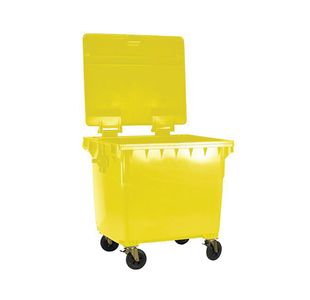 2Work Wheelie Bin 770L Yellow
