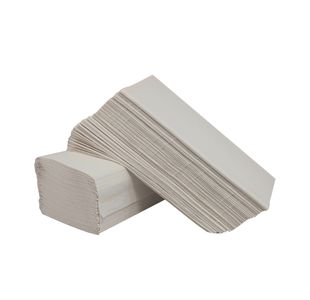 2Work V-Fold Towel 1-Ply Wht Pk3600