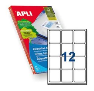 Apli 2416 Lsr/Ijet Labs 63.5X72Mm 12Up