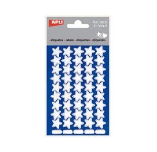 Apli 735 Stars Silver 90 Pcs Pk10