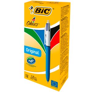 Bic 4 Colour Ballpen Medium Pk12