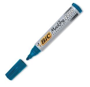 Bic 2000 Permanent Mkr Bu Bullet Bx12