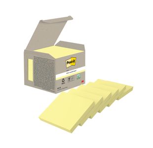 Post-It Recycled Note 100S C/Ylw Pk6
