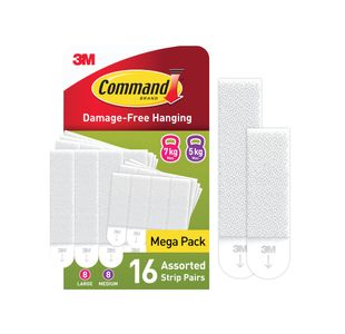 Command Hanging Strips 8M + 8L Pk16