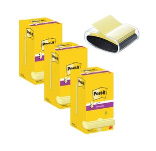 Post-It Ss Z Ylw Pk12 Buy3 +Foc Disp