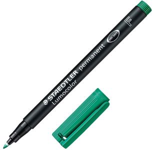 Lumocolor Pen F Perm Green Pk10