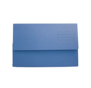 Document Wallets A4 250Gsm Blue Bx50