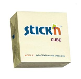 Valx Sticky Notes Cube 76X76Mm Pastel Yl