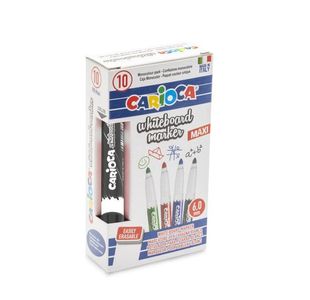 Carioca Drywipe Marker 6Mm Bul Blk Bx10