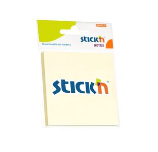 Stickn Adh Note 76X76Mm Yel Hang Pk12