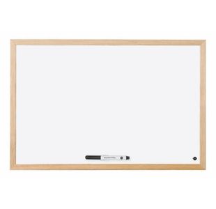 Drywipe Whiteboard Wood Frm 600X400